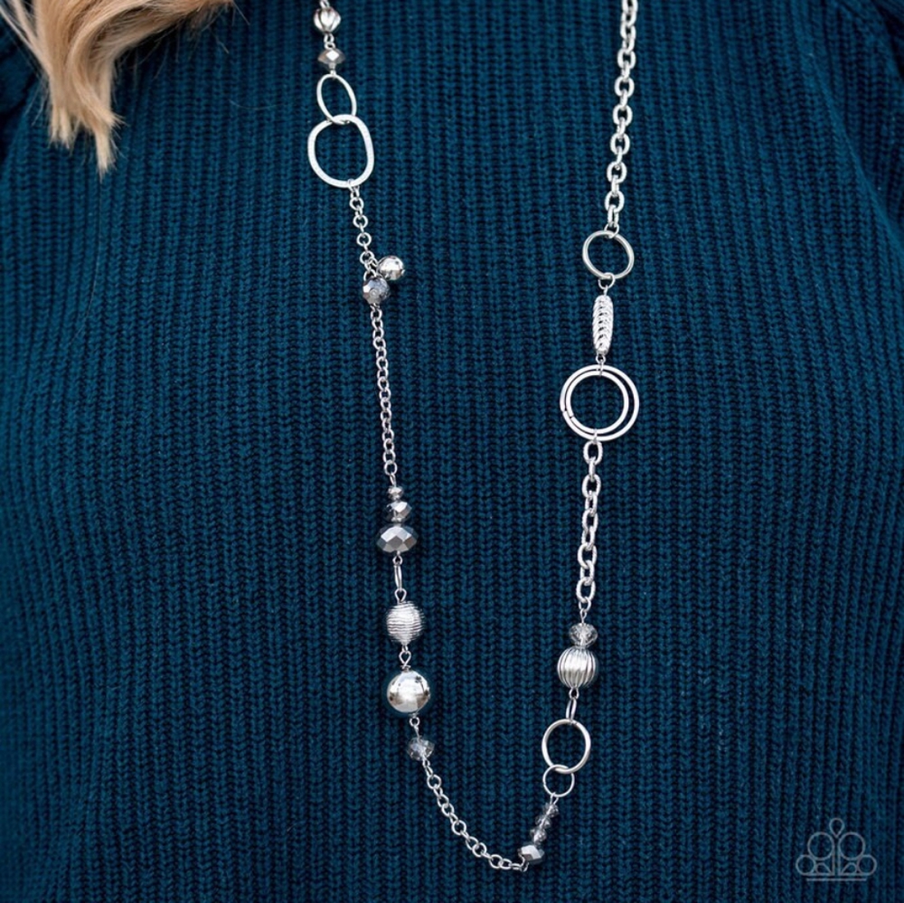 Paparazzi Too HAUE To Handle Silver Necklace Set